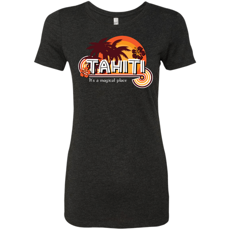 T-Shirts Vintage Black / S Tahiti Pillow Women's Triblend T-Shirt