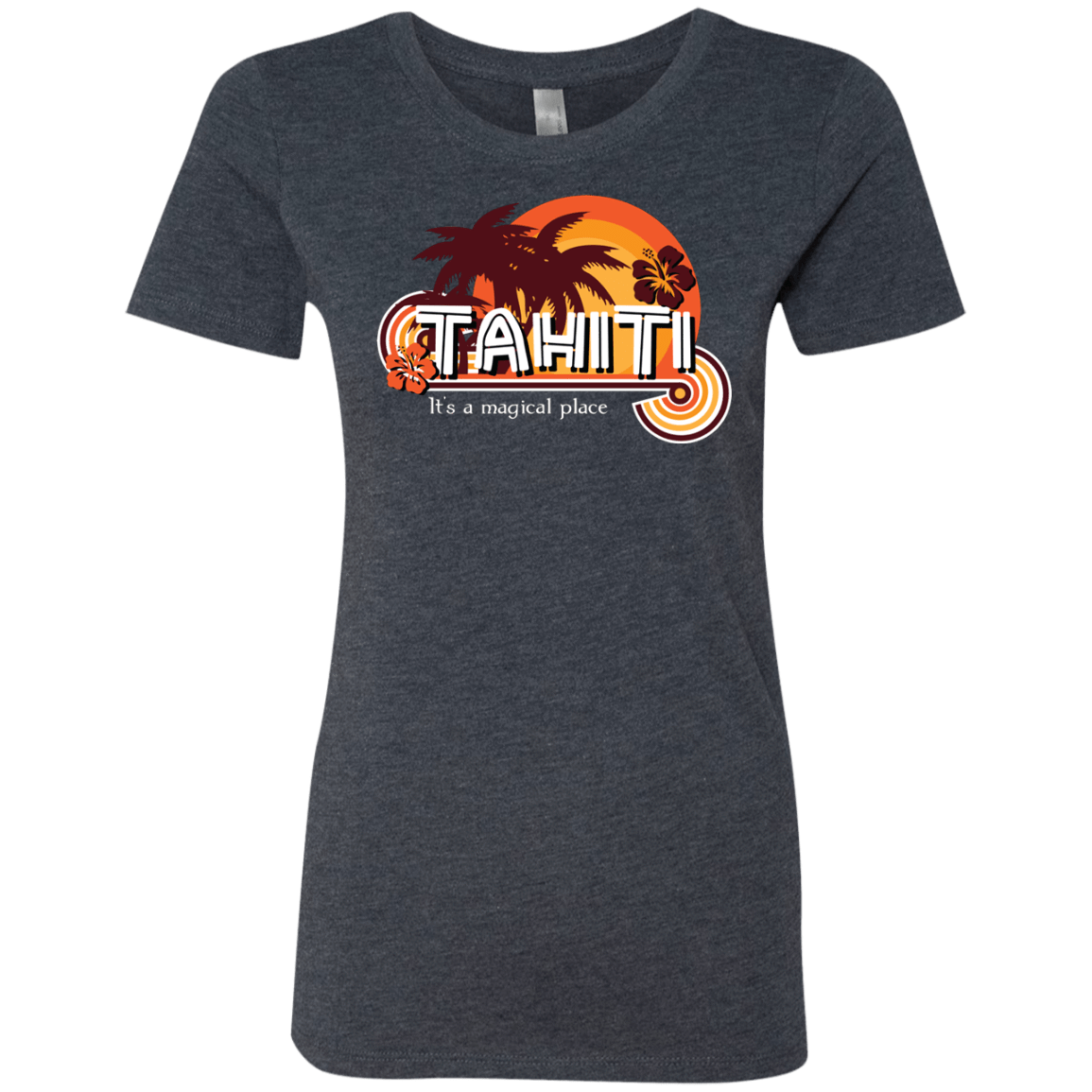 T-Shirts Vintage Navy / S Tahiti Pillow Women's Triblend T-Shirt