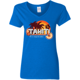 T-Shirts Royal / S Tahiti Pillow Women's V-Neck T-Shirt