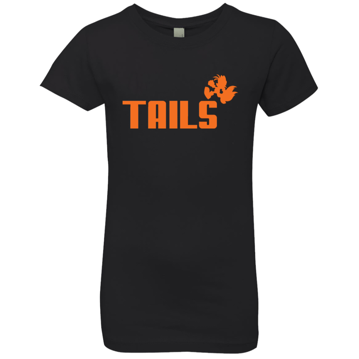 T-Shirts Black / YXS Tails Girls Premium T-Shirt