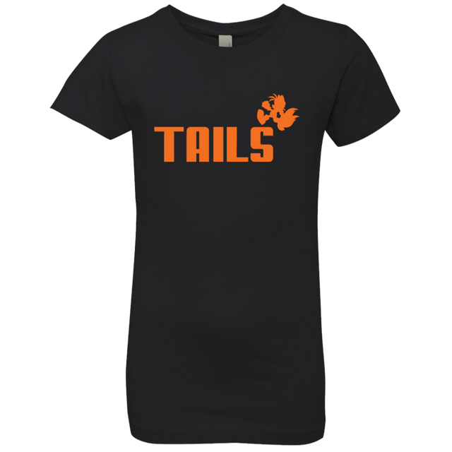 T-Shirts Black / YXS Tails Girls Premium T-Shirt
