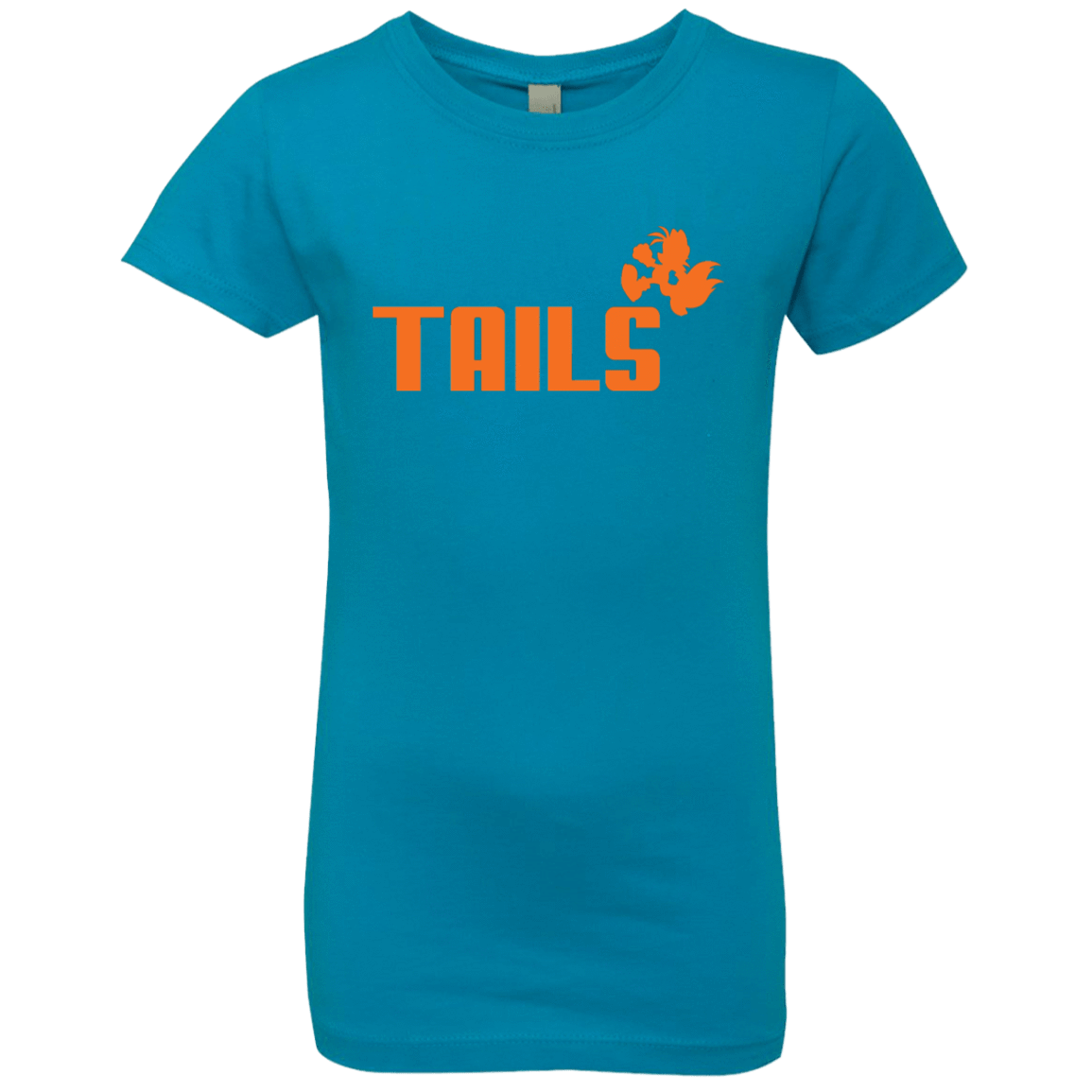 T-Shirts Turquoise / YXS Tails Girls Premium T-Shirt