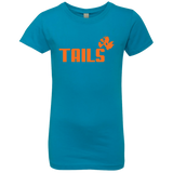 T-Shirts Turquoise / YXS Tails Girls Premium T-Shirt