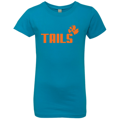 T-Shirts Turquoise / YXS Tails Girls Premium T-Shirt