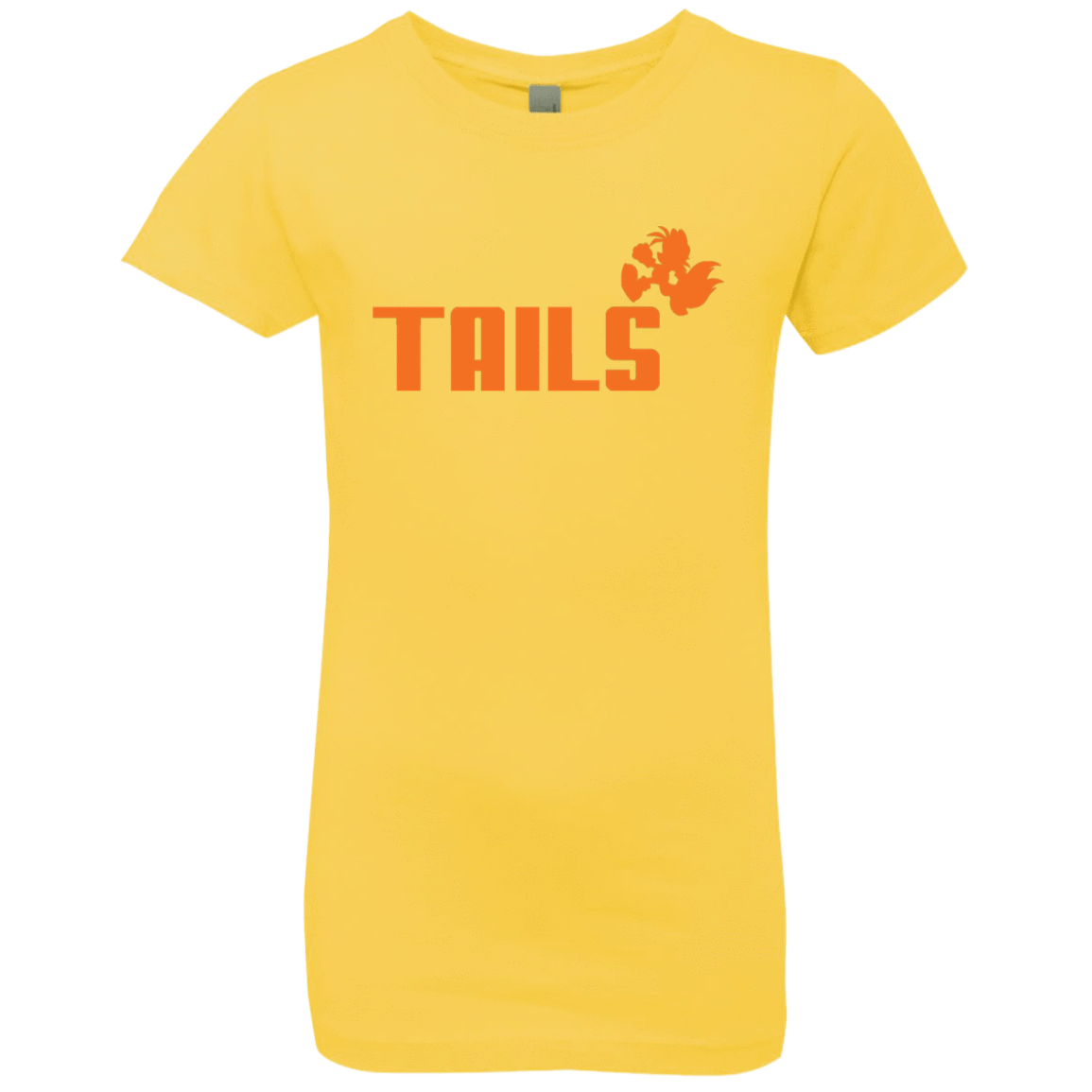 T-Shirts Vibrant Yellow / YXS Tails Girls Premium T-Shirt