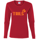 T-Shirts Red / S Tails Women's Long Sleeve T-Shirt