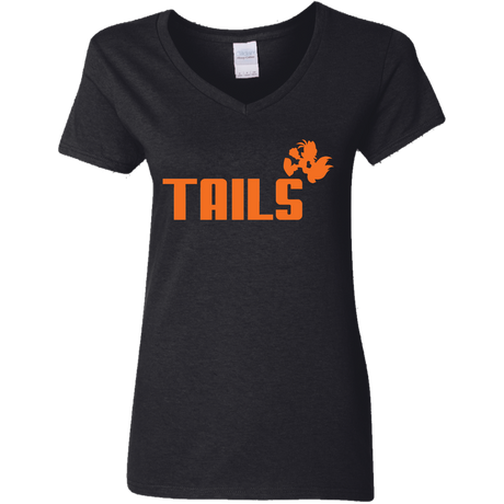 T-Shirts Black / S Tails Women's V-Neck T-Shirt