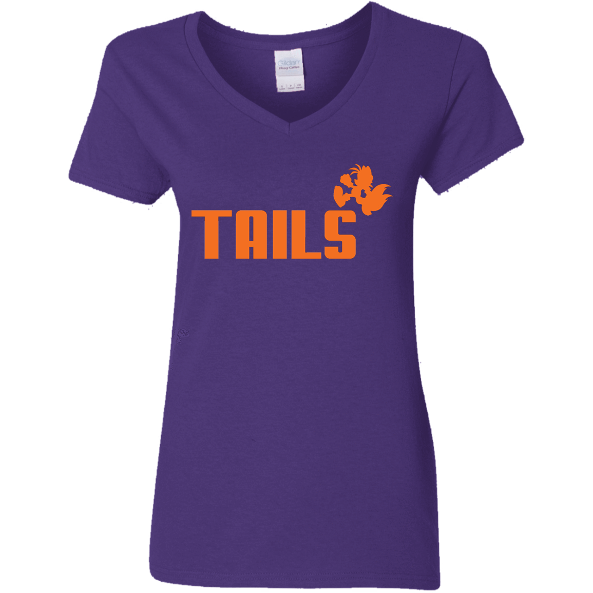 T-Shirts Purple / S Tails Women's V-Neck T-Shirt