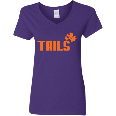 T-Shirts Purple / S Tails Women's V-Neck T-Shirt