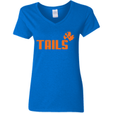 T-Shirts Royal / S Tails Women's V-Neck T-Shirt