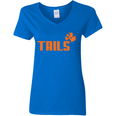 T-Shirts Royal / S Tails Women's V-Neck T-Shirt