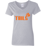 T-Shirts Sport Grey / S Tails Women's V-Neck T-Shirt