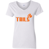 T-Shirts White / S Tails Women's V-Neck T-Shirt