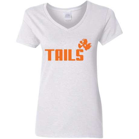 T-Shirts White / S Tails Women's V-Neck T-Shirt