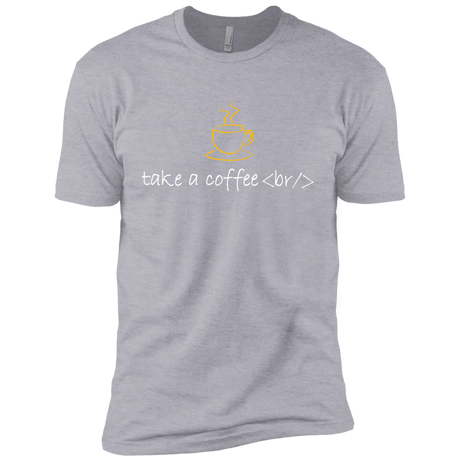 T-Shirts Heather Grey / YXS Take A Coffee Break Boys Premium T-Shirt