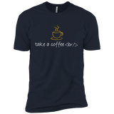 T-Shirts Midnight Navy / YXS Take A Coffee Break Boys Premium T-Shirt
