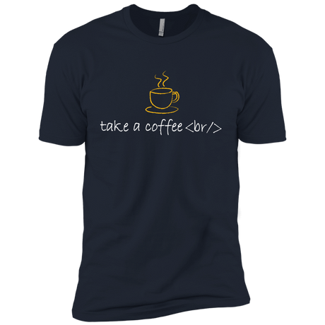 T-Shirts Midnight Navy / YXS Take A Coffee Break Boys Premium T-Shirt