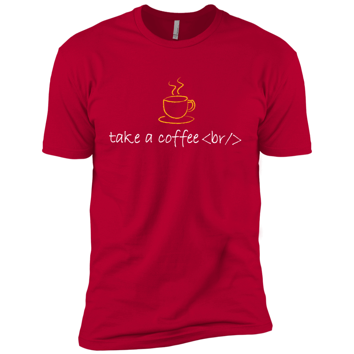 T-Shirts Red / YXS Take A Coffee Break Boys Premium T-Shirt