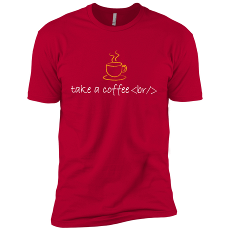 T-Shirts Red / YXS Take A Coffee Break Boys Premium T-Shirt