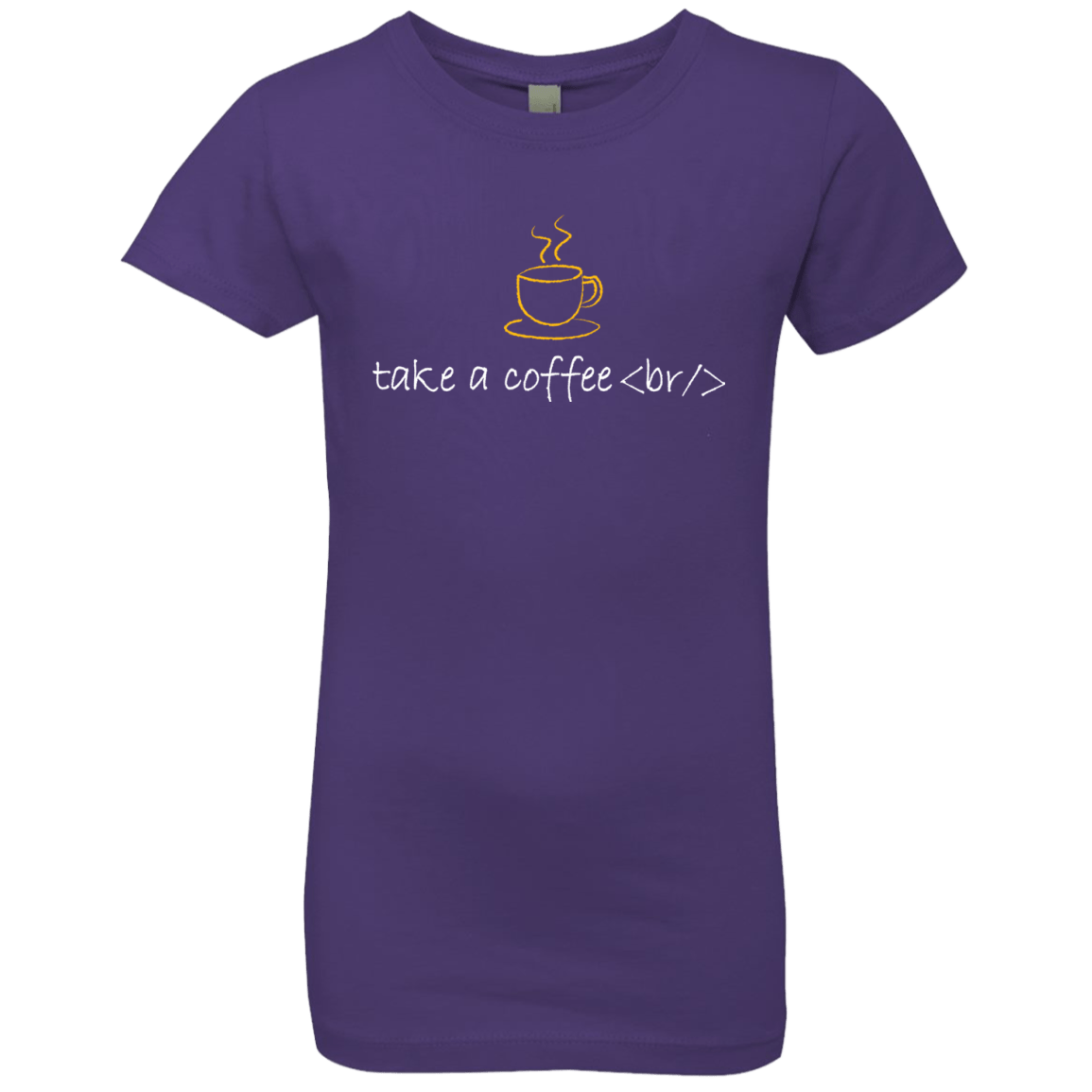 T-Shirts Purple Rush / YXS Take A Coffee Break Girls Premium T-Shirt