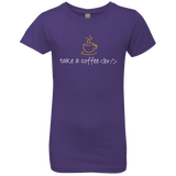 T-Shirts Purple Rush / YXS Take A Coffee Break Girls Premium T-Shirt