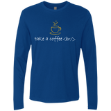 T-Shirts Royal / Small Take A Coffee Break Men's Premium Long Sleeve