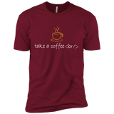 T-Shirts Cardinal / X-Small Take A Coffee Break Men's Premium T-Shirt