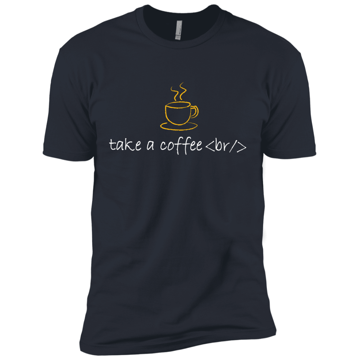 T-Shirts Indigo / X-Small Take A Coffee Break Men's Premium T-Shirt