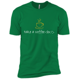 T-Shirts Kelly Green / X-Small Take A Coffee Break Men's Premium T-Shirt