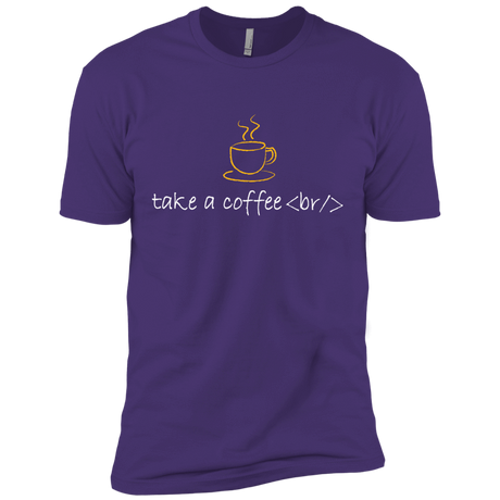 T-Shirts Purple Rush/ / X-Small Take A Coffee Break Men's Premium T-Shirt