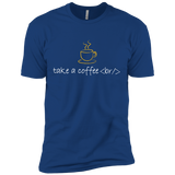 T-Shirts Royal / X-Small Take A Coffee Break Men's Premium T-Shirt
