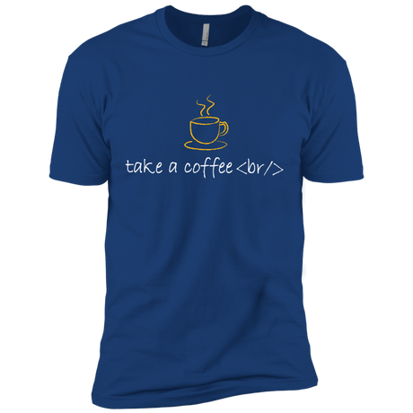 T-Shirts Royal / X-Small Take A Coffee Break Men's Premium T-Shirt
