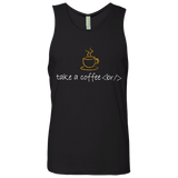 T-Shirts Black / Small Take A Coffee Break Men's Premium Tank Top