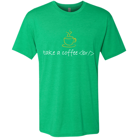 T-Shirts Envy / Small Take A Coffee Break Men's Triblend T-Shirt