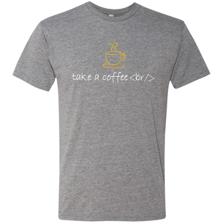 T-Shirts Premium Heather / Small Take A Coffee Break Men's Triblend T-Shirt