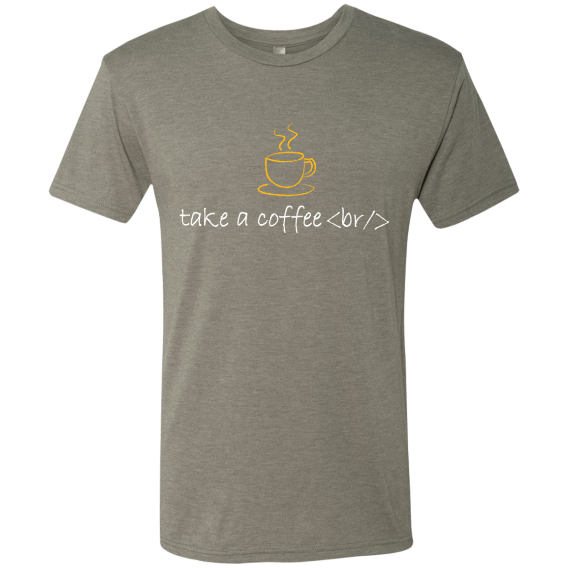 T-Shirts Venetian Grey / Small Take A Coffee Break Men's Triblend T-Shirt