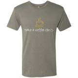 T-Shirts Venetian Grey / Small Take A Coffee Break Men's Triblend T-Shirt