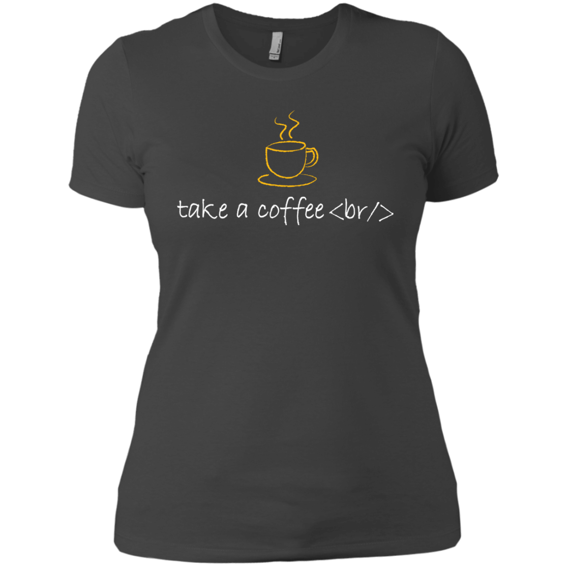 T-Shirts Heavy Metal / X-Small Take A Coffee Break Women's Premium T-Shirt