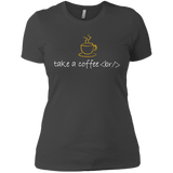 T-Shirts Heavy Metal / X-Small Take A Coffee Break Women's Premium T-Shirt