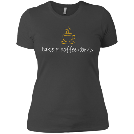 T-Shirts Heavy Metal / X-Small Take A Coffee Break Women's Premium T-Shirt