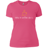 T-Shirts Hot Pink / X-Small Take A Coffee Break Women's Premium T-Shirt