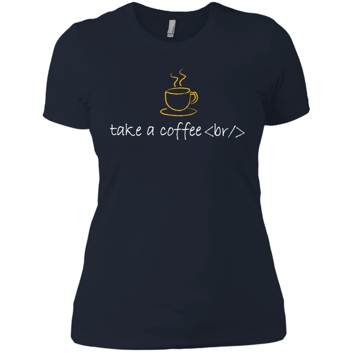 T-Shirts Midnight Navy / X-Small Take A Coffee Break Women's Premium T-Shirt