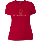 T-Shirts Red / X-Small Take A Coffee Break Women's Premium T-Shirt