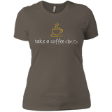 T-Shirts Warm Grey / X-Small Take A Coffee Break Women's Premium T-Shirt