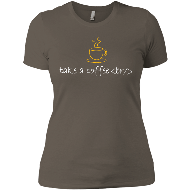 T-Shirts Warm Grey / X-Small Take A Coffee Break Women's Premium T-Shirt