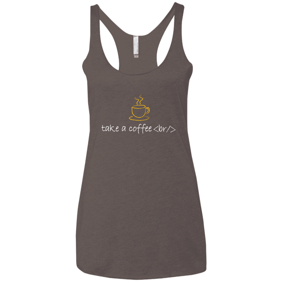 Take A Coffee Break Women's Triblend Racerback Tank