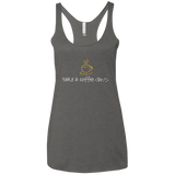 T-Shirts Premium Heather / X-Small Take A Coffee Break Women's Triblend Racerback Tank