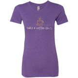 T-Shirts Purple Rush / Small Take A Coffee Break Women's Triblend T-Shirt