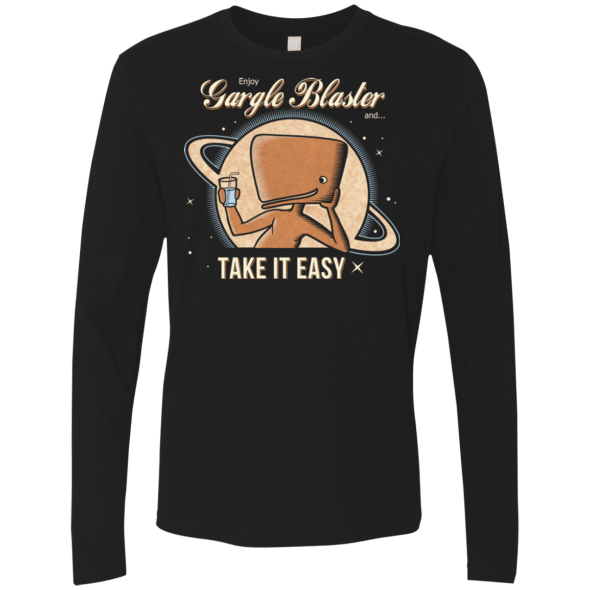 T-Shirts Black / Small Take it Easy Men's Premium Long Sleeve