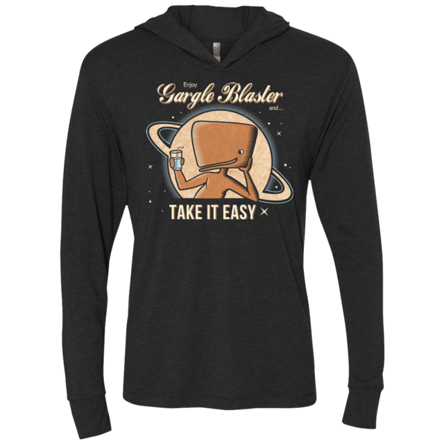 T-Shirts Vintage Black / X-Small Take it Easy Triblend Long Sleeve Hoodie Tee